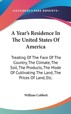 A Year's Residence In The United States Of Amer... 0548561869 Book Cover
