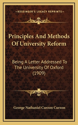 Principles And Methods Of University Reform: Be... 1165716941 Book Cover