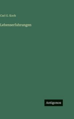 Lebenserfahrungen [German] 3386422136 Book Cover
