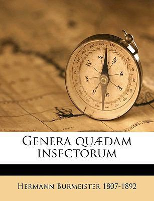 Genera Qu?dam Insectorum [Latin] 1149378069 Book Cover