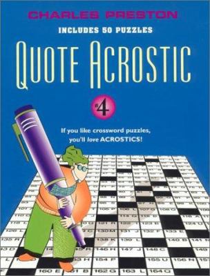 Quote Acrostic 4 0399527923 Book Cover