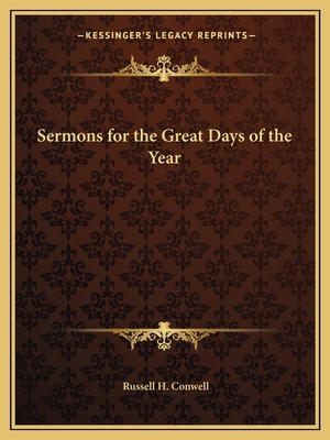 Sermons for the Great Days of the Year 1162607734 Book Cover