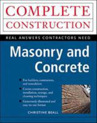 Masonry and Concrete Complete Construction 0070067066 Book Cover