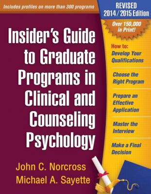 Insider's Guide to Graduate Programs in Clinica... 1462518133 Book Cover