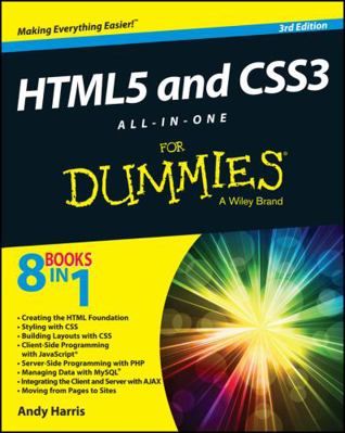 HTML5 and CSS3 All-In-One for Dummies 1118289382 Book Cover