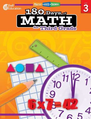 180 Days of Math for Third Grade B00QFXEXJK Book Cover