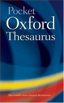 Pocket Oxford Thesaurus 0198608667 Book Cover