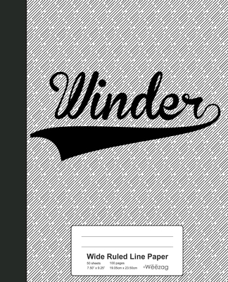 Wide Ruled Line Paper: WINDER Notebook 1693313928 Book Cover