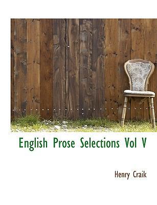 English Prose Selections Vol V 1115506420 Book Cover