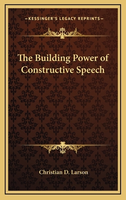 The Building Power of Constructive Speech 1168639557 Book Cover