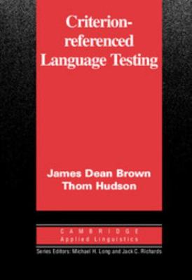 Criterion-Referenced Language Testing 0521000831 Book Cover