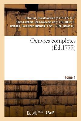 Oeuvres Completes. Tome 1 [French] 2329010605 Book Cover