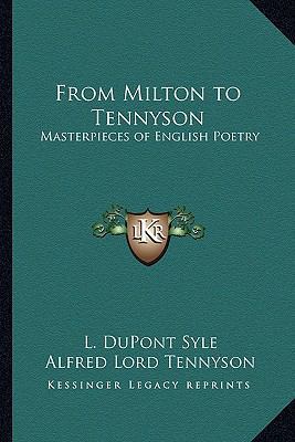 From Milton to Tennyson: Masterpieces of Englis... 1162791403 Book Cover