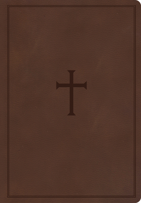 CSB Super Giant Print Reference Bible, Brown Le... 1087782619 Book Cover