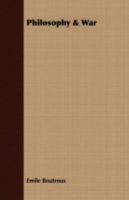 Philosophy & War 1408690829 Book Cover