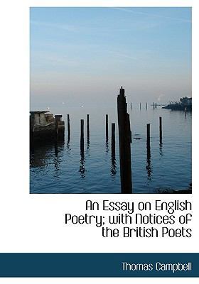 An Essay on English Poetry; With Notices of the... 1117308456 Book Cover