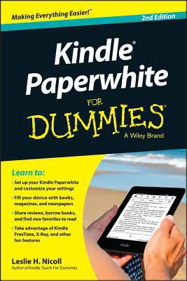 Kindle Paperwhite for Dummies 1118855329 Book Cover