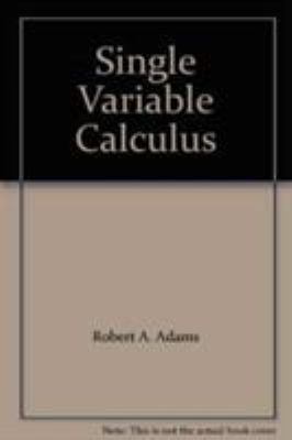 Single Variable Calculus 0201798050 Book Cover