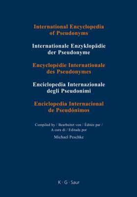 International Encyclopedia of Pseudonyms: Volum... 3598249683 Book Cover