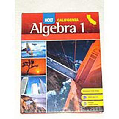 Holt Algebra 1: Student Edition Algebra 1 2008 0030923395 Book Cover