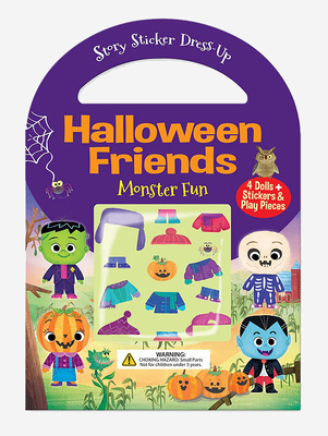 Halloween Friends: Monster Fun: Story Sticker D... 0486853756 Book Cover