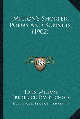 Milton's Shorter Poems And Sonnets (1902) 1166586723 Book Cover