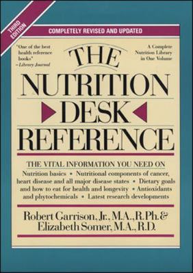 The Nutrition Desk Reference B00136WOMW Book Cover