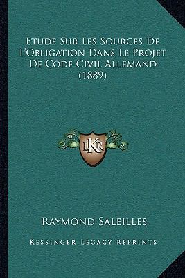 Etude Sur Les Sources De L'Obligation Dans Le P... [French] 1166712958 Book Cover