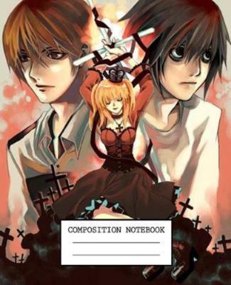 Paperback Composition Notebook: Death Note Soft Glossy Cover Wide Ruled Lined Pages Book 7.5 x 9.25 Inches 110 Pages Book