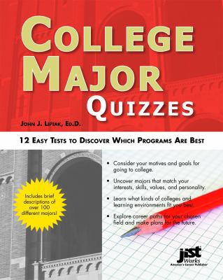 College Major Quizzes: 12 Easy Tests to Discove... 1593578679 Book Cover