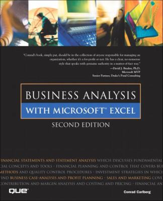 Business Analysis With Microsoft Excel 0789725525 Book Cover