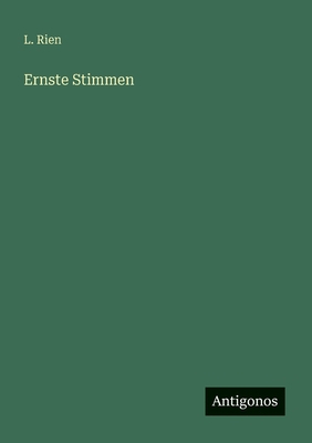 Ernste Stimmen [German] 3563148643 Book Cover
