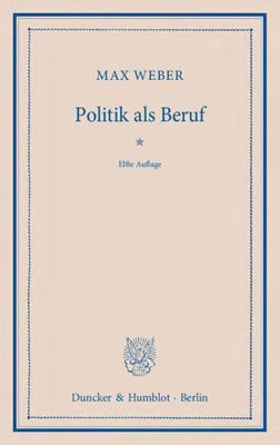 Politik ALS Beruf [German] 3428134796 Book Cover
