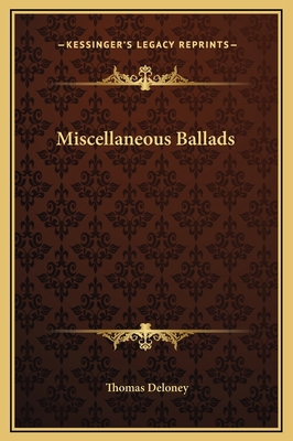 Miscellaneous Ballads 1169202047 Book Cover