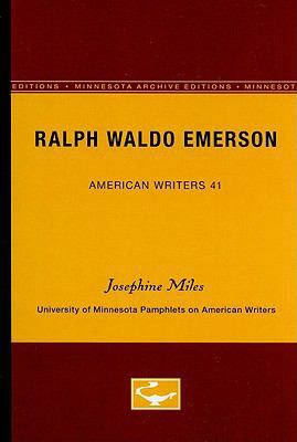 Ralph Waldo Emerson - American Writers 41: Univ... 0816603332 Book Cover