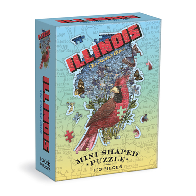 Toy Illinois Mini Shaped Puzzle Book