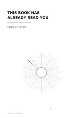 This Book Has Already Read You 1918177325 Book Cover