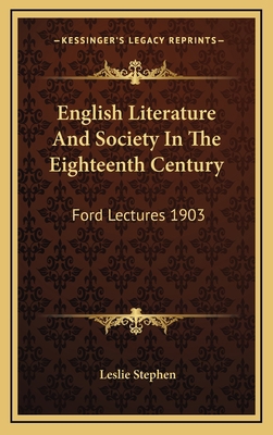 English Literature And Society In The Eighteent... 1163505722 Book Cover