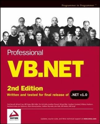Professional VB.NET 0764544004 Book Cover