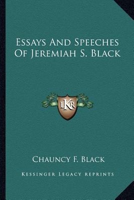 Essays And Speeches Of Jeremiah S. Black 116295907X Book Cover