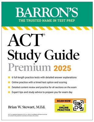 ACT Study Guide Premium, 2025: 6 Practice Tests... 1506296092 Book Cover