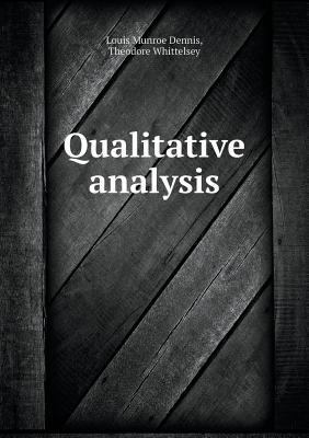 Qualitative analysis 551929562X Book Cover