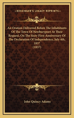An Oration Delivered Before The Inhabitants Of ... 1168843170 Book Cover