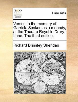 Verses to the Memory of Garrick. Spoken as a Mo... 1170828507 Book Cover