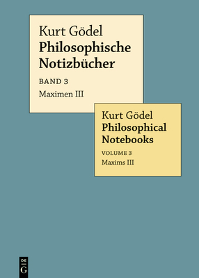 Maximen III / Maxims III [German] 3112216229 Book Cover