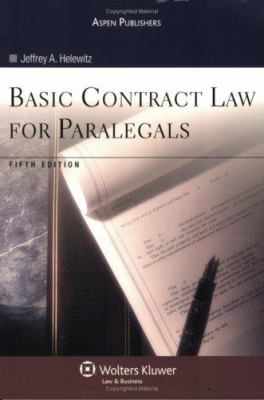 Basic Contract Law for Paralegals, Fifth Edition 0735567352 Book Cover
