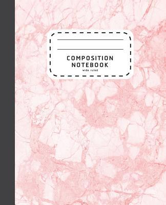 Composition Notebook: Pink Marble Wide Ruled Co... 1072998033 Book Cover