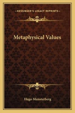 Metaphysical Values 1162907479 Book Cover
