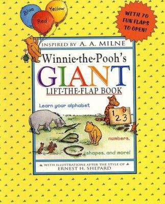 Winnie-The-Pooh's Giant Lift-The-Flap Book 0525458417 Book Cover