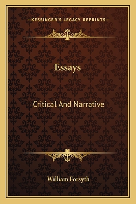 Essays: Critical And Narrative 1163120847 Book Cover